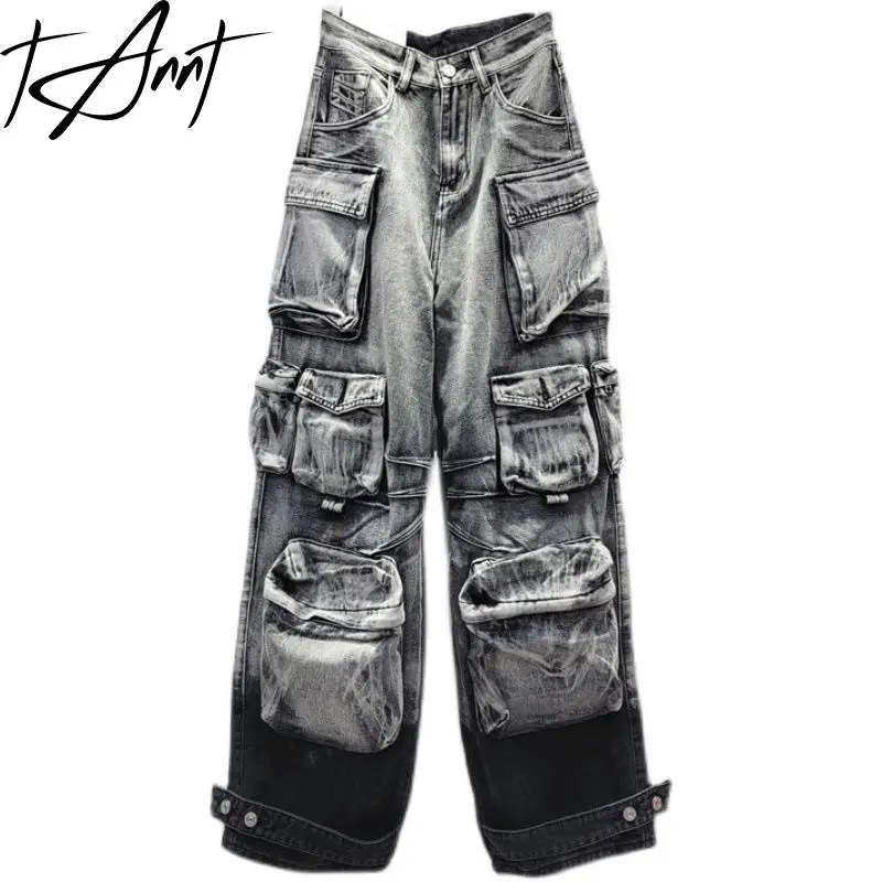 Tannt Women Jeans Pockets Splicing Vintage Denim Pants Gray Blue Fashion Casual Long High Waist Jeans Pants For Women 2023 New
Tannt Women Jeans Pockets Splicing Vintage Denim Pants Gray Blue Fashion Casual Long High Waist Jeans Pants For Women 2023 New