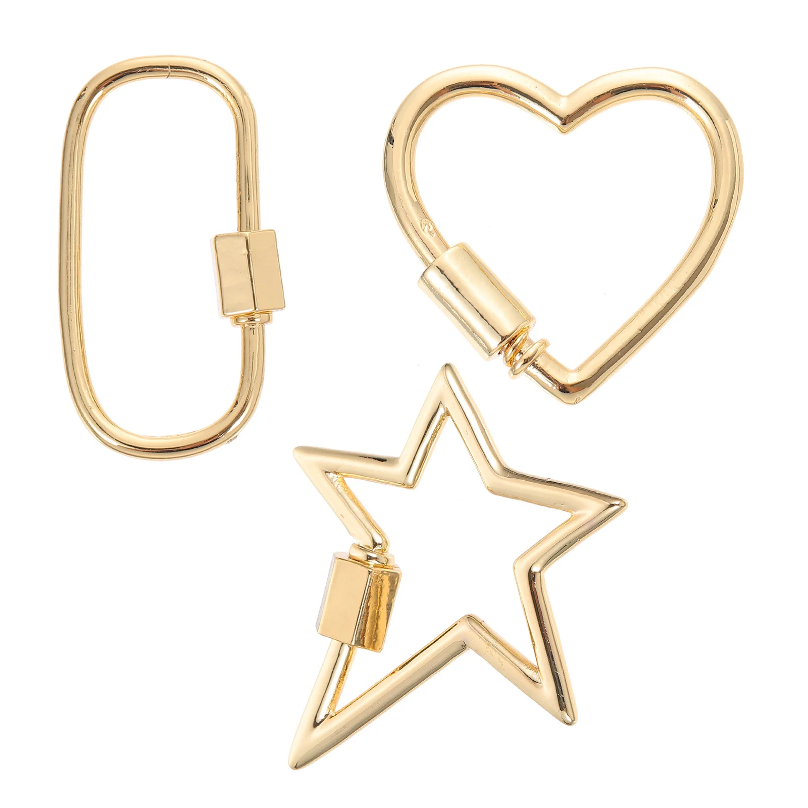 Jewelry Link Buckle Necklace Carabiner Lock for DIY Accessories Screw Gold Key Holder
Jewelry Link Buckle Necklace Carabiner Lock for DIY Accessories Screw Gold Key Holder