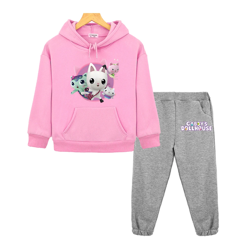 Gabby's Dollhouse Autumn boy girl Hooded Sets Print Anime hoodie Fleece sweatshirt 2pcs Tops+pants Jacket kids boutique clothes
Gabby's Dollhouse Autumn boy girl Hooded Sets Print Anime hoodie Fleece sweatshirt 2pcs Tops+pants Jacket kids boutique clothes