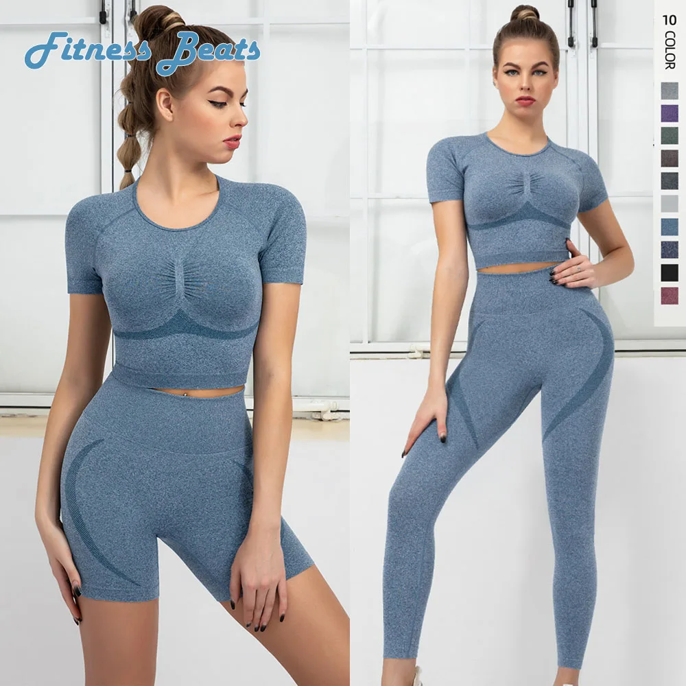2PCS Seamless Yoga Set Suit Short Sleeve Top T-shirts Peach Hip Buttock Lifting Sports Shorts Pants Leggings Fitness Gym Woman
2PCS Seamless Yoga Set Suit Short Sleeve Top T-shirts Peach Hip Buttock Lifting Sports Shorts Pants Leggings Fitness Gym Woman