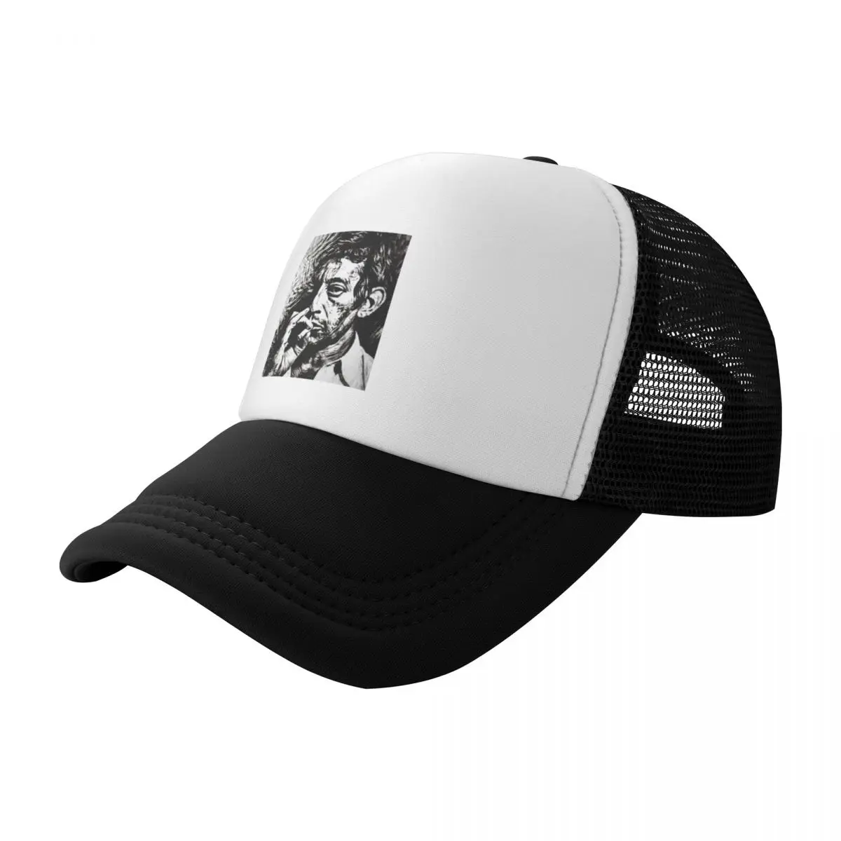 

Serge Gainsbourg Noirs Ne Dessin Blanc graphique Baseball Cap Visor Military Tactical Cap Luxury Cap custom Hat Woman Hats Men's