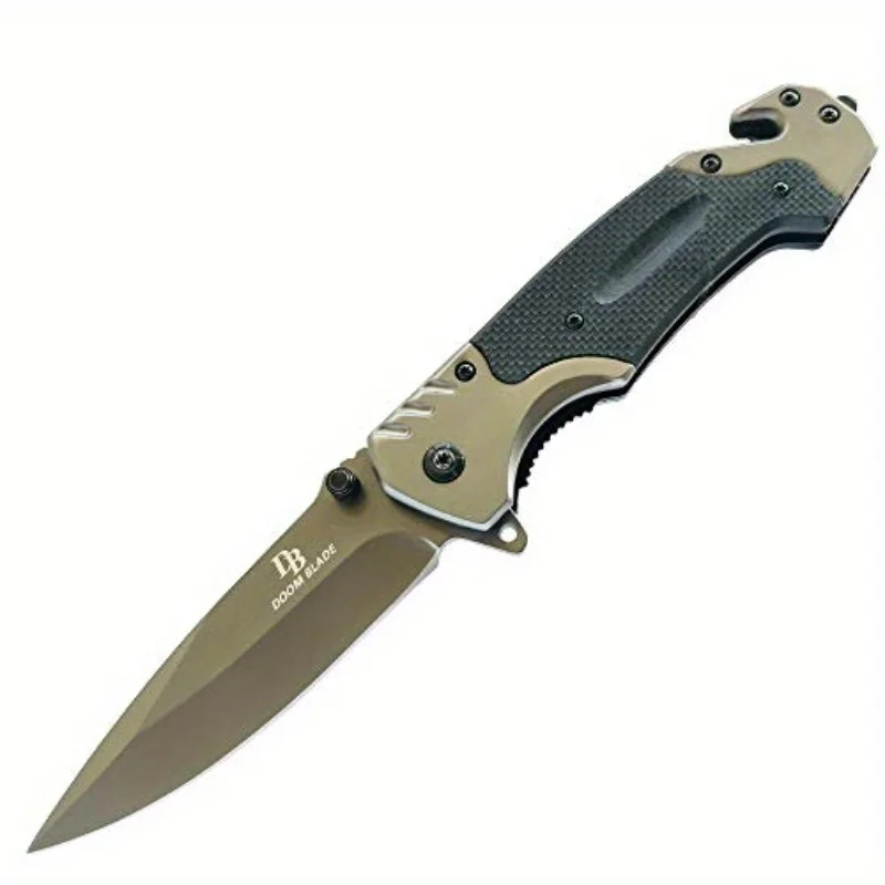 DOOM BLADE EDC and Tactical Pocket One Hand Opening Folding Pocket with SpeedSafe Opening Reversible Pocket Clip- Best Hunting
DOOM BLADE EDC and Tactical Pocket One Hand Opening Folding Pocket with SpeedSafe Opening Reversible Pocket Clip- Best Hunting