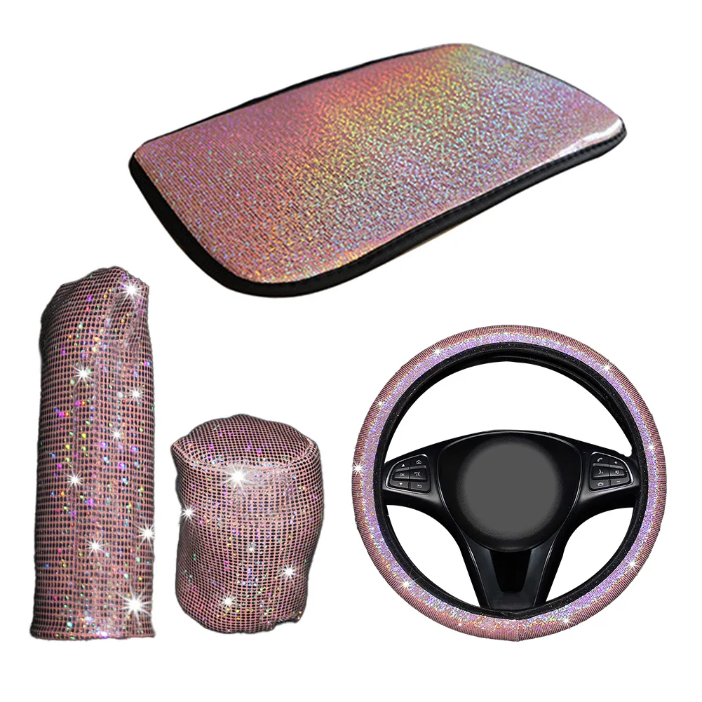 4PCS Set Car Interior Decor Provides Better Grip on Steering Wheel Universal Fit from 14 56 to 14 96 inches Diameter
4PCS Set Car Interior Decor Provides Better Grip on Steering Wheel Universal Fit from 14 56 to 14 96 inches Diameter