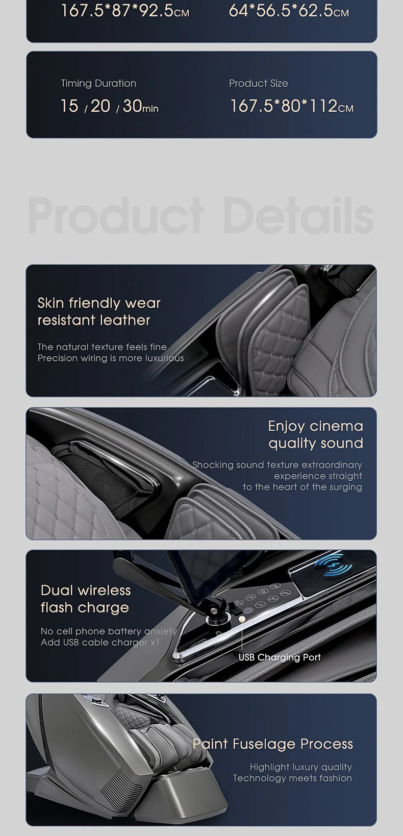 NINGDECRIUS Best Seller Luxury 4D Massage Chair Space Capsule Full Body Massager SL Rail Electric Zero Gravity Massage Chair