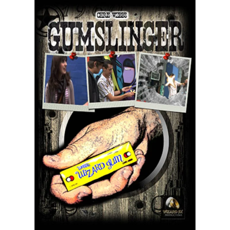 GumSlinger By Chris Webb and Wizard FX Productions /close-up CARD Magic Trick Street Magicia Close Up Magic Illusions Magician
GumSlinger By Chris Webb and Wizard FX Productions /close-up CARD Magic Trick Street Magicia Close Up Magic Illusions Magician