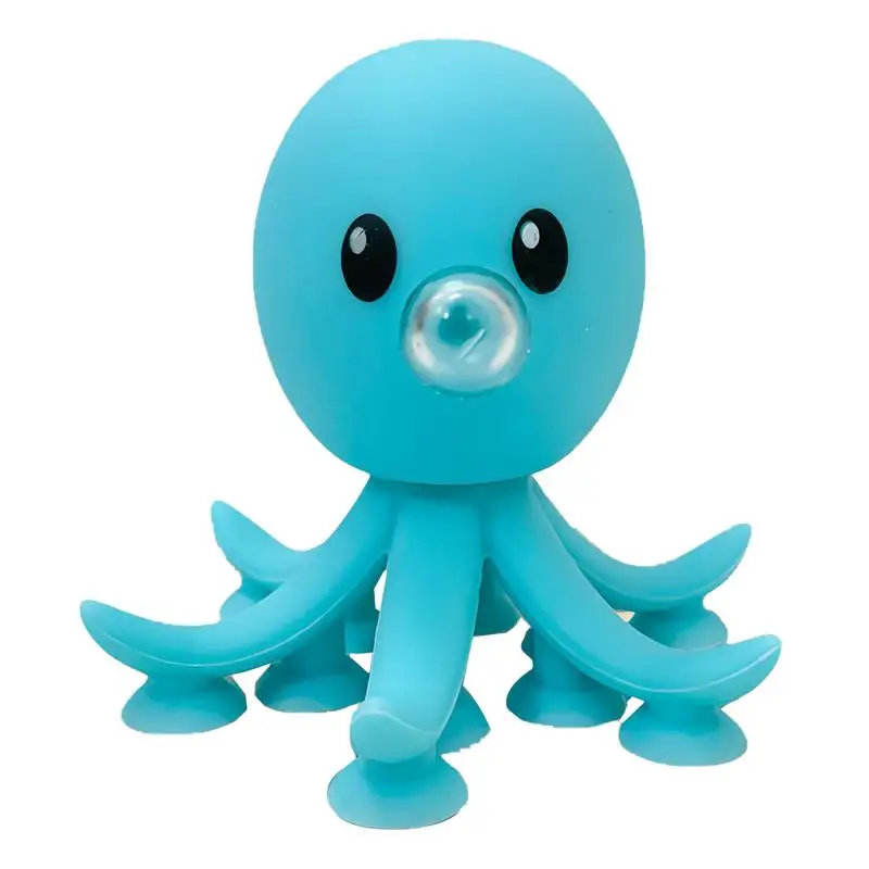 

Soft Squeeze Toy Octopus Blow Bubble Novelty Pinch Toy Relief Toy Accessory Silicone Mini Squeeze Toy For Adult Women Men