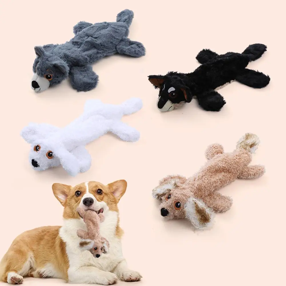 

Игрушки-пищалки для собак, плюшевые жевательные игрушки для собак без наполнения, агрессивные жевательные игрушки, плюшевые милые животные, натуральный щенок, игрушка для маленьких, средних и больших собак