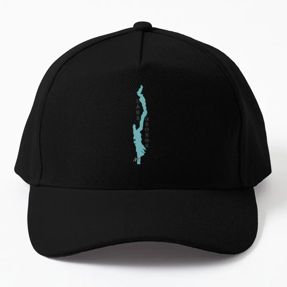 

Lake George Outline and Text Baseball Cap Golf Hat Man custom Hat Luxury Cap Women's Beach Outlet Men's