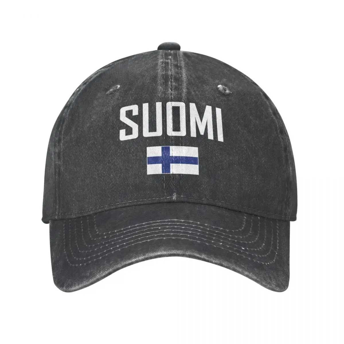 Men Baseball Cap Finland SUOMI Flag And Font Charcoal Washed Denim Classic Vintage Cotton Dad Trucker Hat Unisex Adult
Men Baseball Cap Finland SUOMI Flag And Font Charcoal Washed Denim Classic Vintage Cotton Dad Trucker Hat Unisex Adult