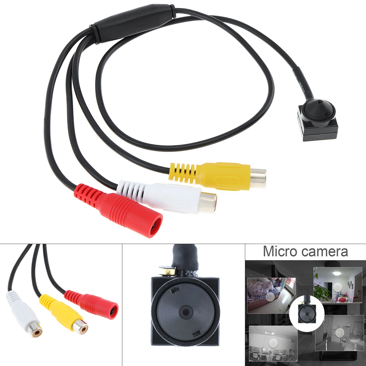 

Mini 600TVL 1 / 4" HD Sensor 5 Mega Pixel Smallest Cone Video Camera Widely Used for ATM, Jewelry Shop