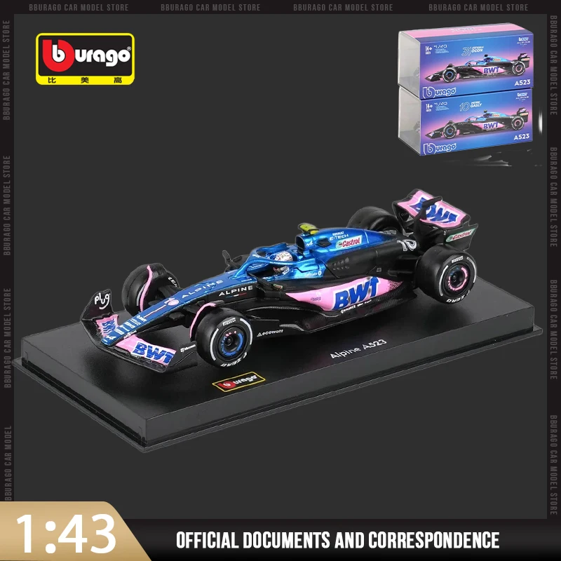 Модель автомобиля Bburago 1:43 2023 Bwt Alpine A523 F1, акриловая коробка, литые автомобили, Коллекционная модель, Гоночные Игрушки, статическая имитация
Модель автомобиля Bburago 1:43 2023 Bwt Alpine A523 F1, акриловая коробка, литые автомобили, Коллекционная модель, Гоночные Игрушки, статическая имитация