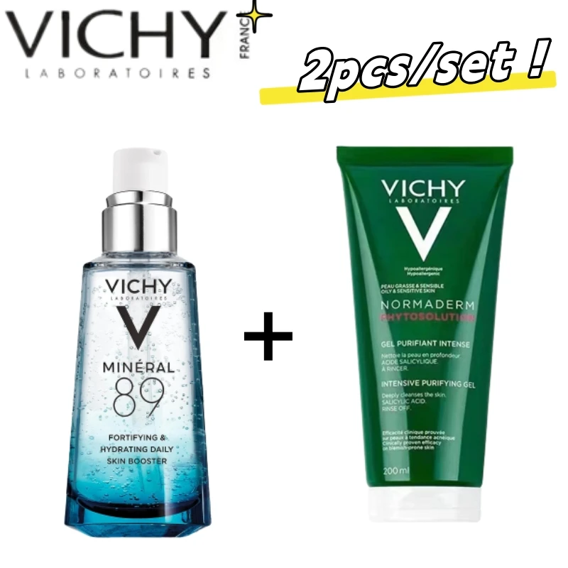 

2PCS/Set Vichy Mineral 89 Serum+Normaderm Phytosolution Cream 50ml Anti Acne Moisturizing Acid Facial Essence Moisturizing