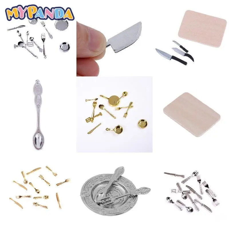 Vintage Dollhouse Miniatures Tableware Mini Cutlery Knife Fork Spoon Childrens Toy For Doll House Decor
Vintage Dollhouse Miniatures Tableware Mini Cutlery Knife Fork Spoon Childrens Toy For Doll House Decor