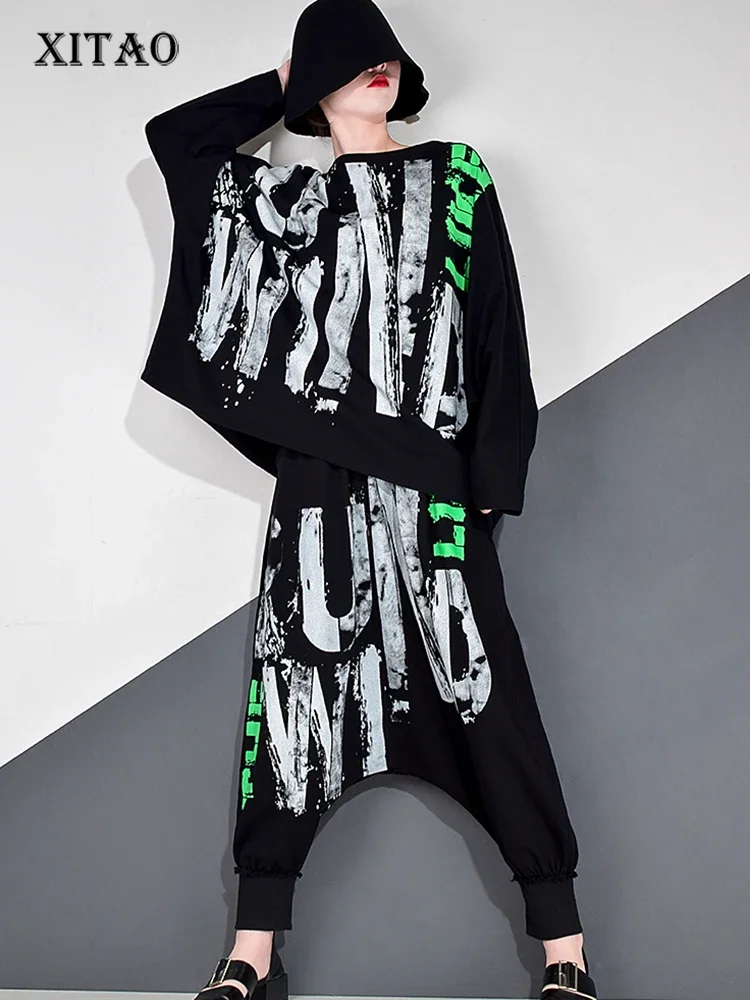 Женские комплекты XITAO с буквенным принтом в стиле хип-хоп, осенняя модная новинка, стильные брюки до щиколотки с круглым вырезом и длинным рукавом летучая мышь, ZP3067
Женские комплекты XITAO с буквенным принтом в стиле хип-хоп, осенняя модная новинка, стильные брюки до щиколотки с круглым вырезом и длинным рукавом летучая мышь, ZP3067
