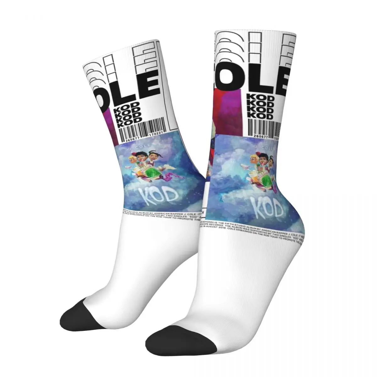 

Casual Women Socks J Cole Rapper Vintage Rap Music Accessories Super Soft High Quality Socks All Seasons