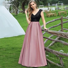 Simple Sleeveless Sequined Evening Dress Deep V-neck Draped Party Gown Floor Length Elegant A-line Satin Prom Dress Women 2022
Simple Sleeveless Sequined Evening Dress Deep V-neck Draped Party Gown Floor Length Elegant A-line Satin Prom Dress Women 2022