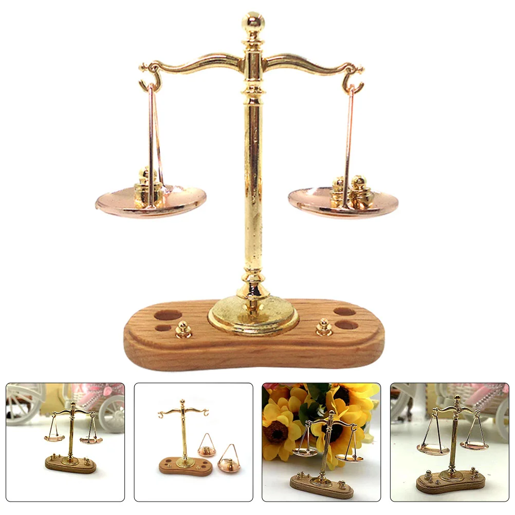 Miniature Balance Scales Toy Home Accessories Simulation Decor Children Model Dollhouse 
Miniature Balance Scales Toy Home Accessories Simulation Decor Children Model Dollhouse