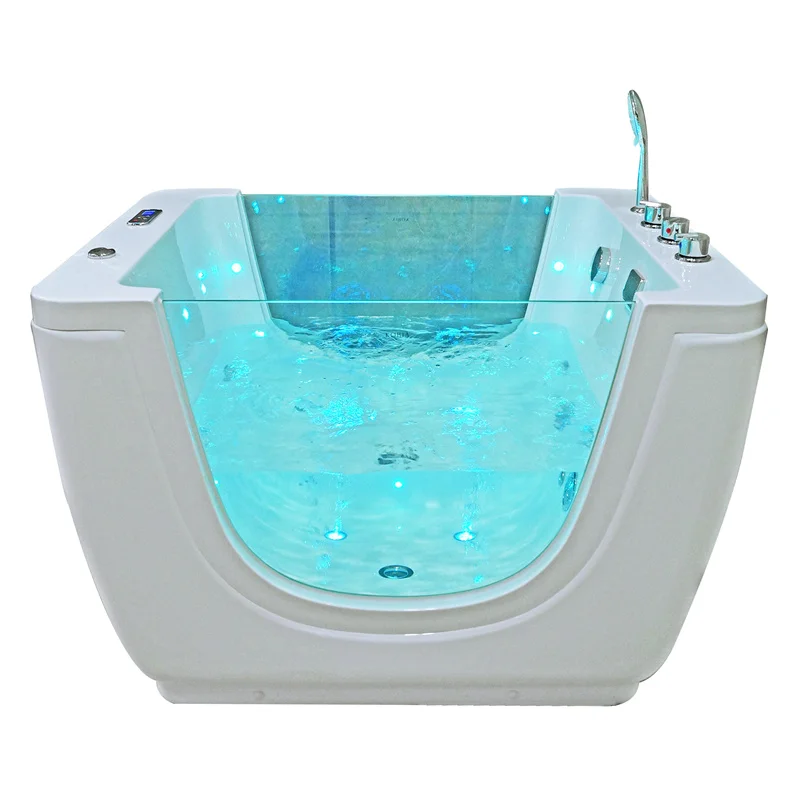 

thermostatic baby spa bath tub indoor float whirlpool led massage