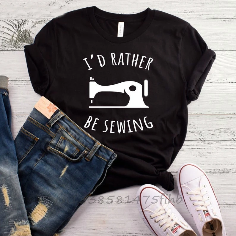 I'd Rather Be Sewing Print Women Tshirt Premium T Shirt For Lady Girl Woman T-Shirts Graphic Top Tee Customize Higher Quality
I'd Rather Be Sewing Print Women Tshirt Premium T Shirt For Lady Girl Woman T-Shirts Graphic Top Tee Customize Higher Quality