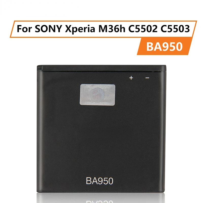 

Replacement Battery For SONY Xperia M36h C5502 C5503 AB-0300 ZR SO-04E BA950 2300mAh Rechargeable Phone Battery