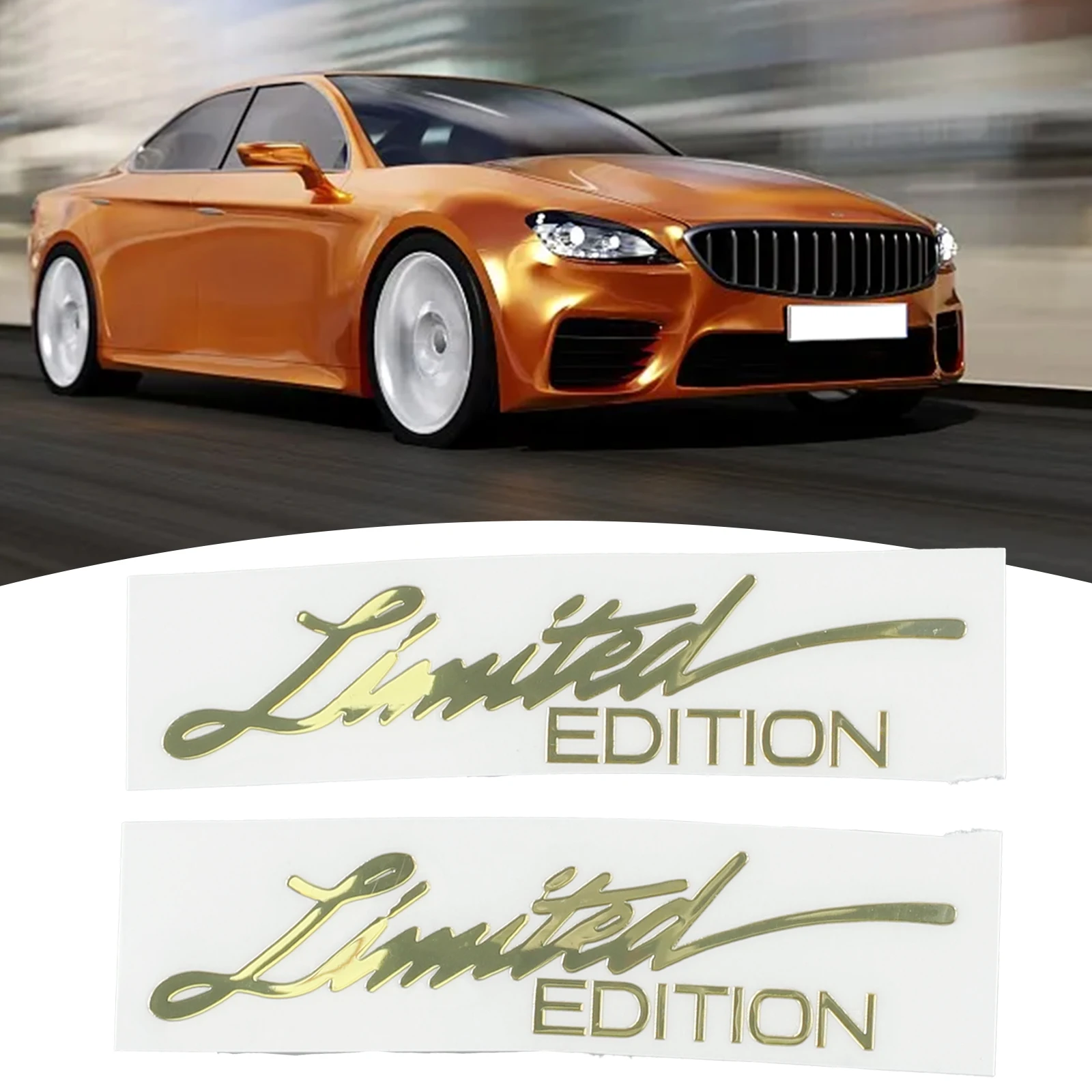 2pcs New 3D Gold Limited Edition Logo Emblem Badge Metal Sticker Decal Car-Accessories 1.8Cm X 7.5Cm Universal All Models
2pcs New 3D Gold Limited Edition Logo Emblem Badge Metal Sticker Decal Car-Accessories 1.8Cm X 7.5Cm Universal All Models