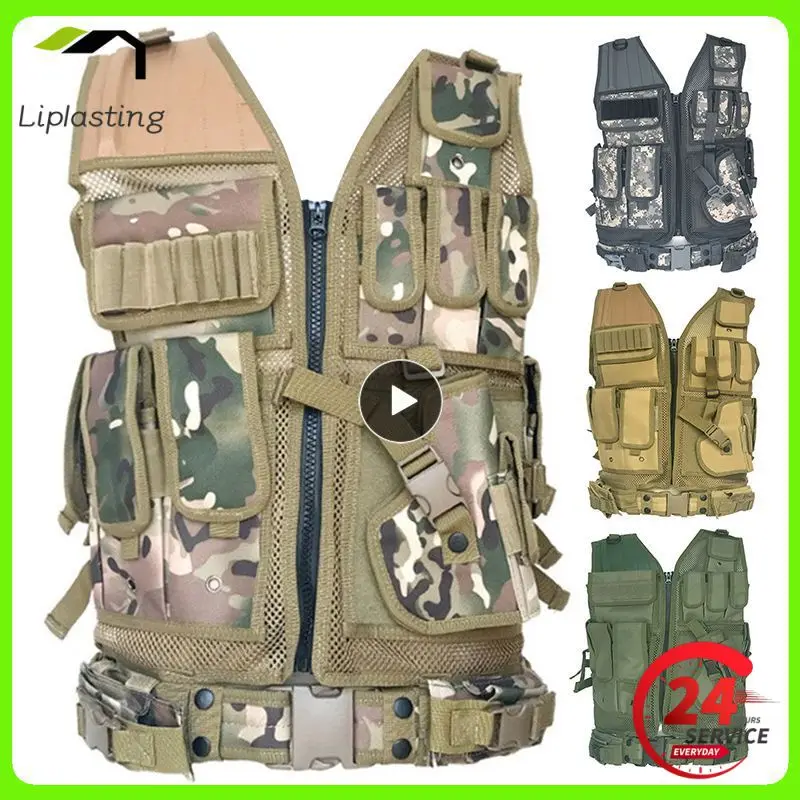 

Tactical Molle Vest Army Military Combat Armor Airsoft Vest Mens Hunting Gear Paintball Equipment Multi-pocket Protective Vest