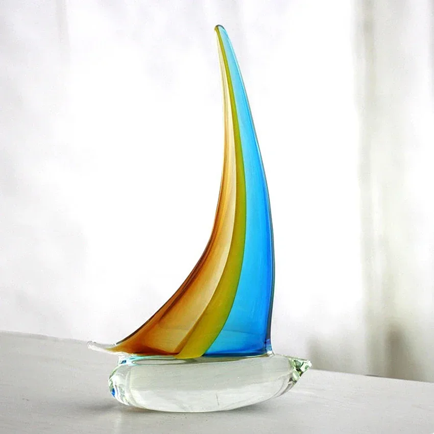 High quality Modern Coloured glaze sailing Craft Home Desktop Decoration creative Artificial blowing glass sailing wedding gifts
High quality Modern Coloured glaze sailing Craft Home Desktop Decoration creative Artificial blowing glass sailing wedding gifts