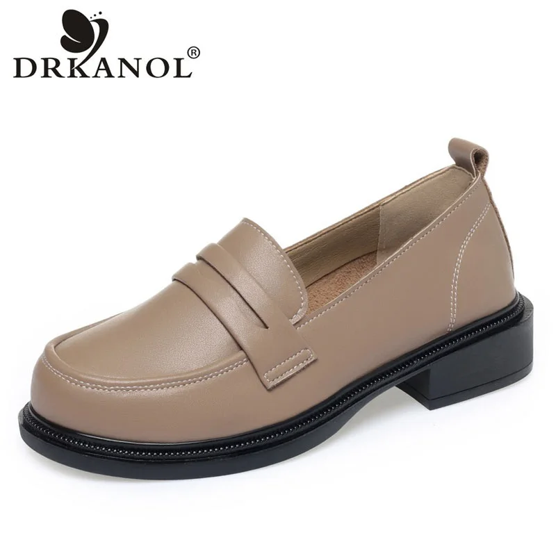 DRKANOL 2024 British Style Women Loafers Slip On Flat Shoes Shallow Split Leather Soft Low Heel Casual Loafers Big Size 41 42 43
DRKANOL 2024 British Style Women Loafers Slip On Flat Shoes Shallow Split Leather Soft Low Heel Casual Loafers Big Size 41 42 43
