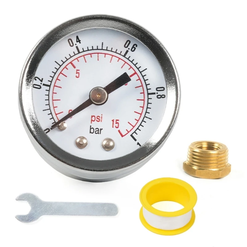 1/8'' NPT Pressure Gauge Center Back Mount Universal 0-1Bar Pressure Gauge drop shipping
1/8'' NPT Pressure Gauge Center Back Mount Universal 0-1Bar Pressure Gauge drop shipping