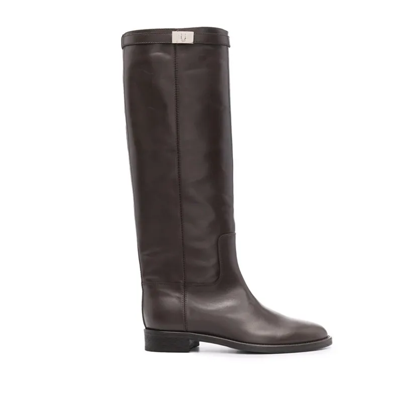 Korean Women's Shoes with Square Heels, Round Toe, High Leg, Knight Boots Trend, Retro Flat Bottomed, Knee Length Boots Trend
Korean Women's Shoes with Square Heels, Round Toe, High Leg, Knight Boots Trend, Retro Flat Bottomed, Knee Length Boots Trend