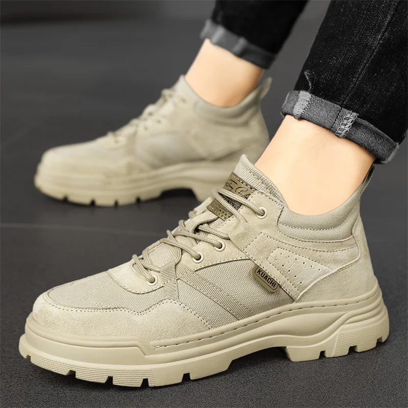 Men Boots Trend Lace Up Military Boots Winter Male Casual Non-slip Comfort Wear-resistant Ankle Boots Outdoor Hiking Shoes 2023
Men Boots Trend Lace Up Military Boots Winter Male Casual Non-slip Comfort Wear-resistant Ankle Boots Outdoor Hiking Shoes 2023