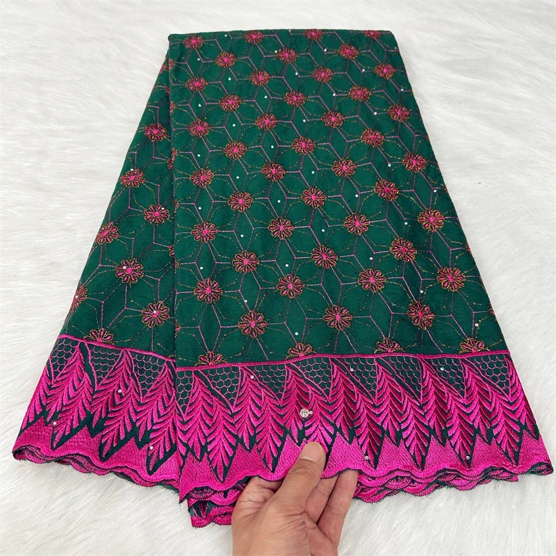 5 yard Swiss voile lace fabric heavy beaded embroidery African High Qualit 100% cotton With diamonds popular Dubai style 9L10293
5 yard Swiss voile lace fabric heavy beaded embroidery African High Qualit 100% cotton With diamonds popular Dubai style 9L10293