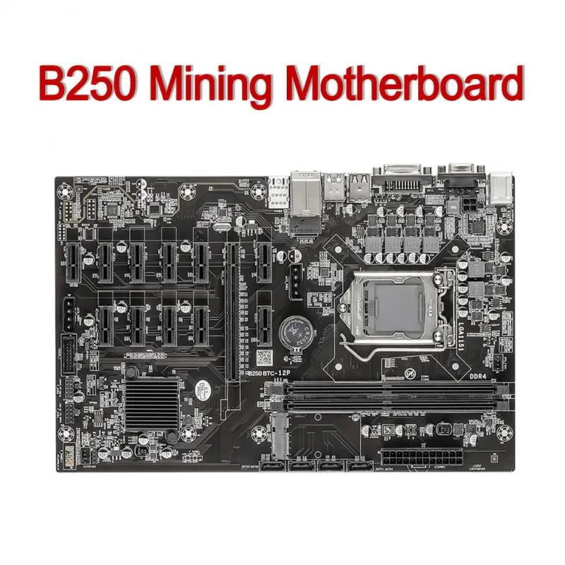 Материнская плата для майнинга B75 B250C, 12 USB 3,0 на PCIe XI-E 16X, графическая карта LGA 1151 DDR4 SATA Биткоин BTC ETH, материнская плата для майнинга
Материнская плата для майнинга B75 B250C, 12 USB 3,0 на PCIe XI-E 16X, графическая карта LGA 1151 DDR4 SATA Биткоин BTC ETH, материнская плата для майнинга
