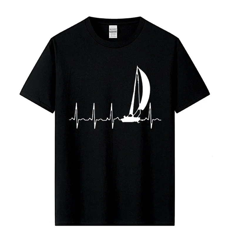 Sailing T Shirt SAILING IN A HEARTBEAT T-Shirt Summer Graphic Tee Shirt Cute 100 Cotton Short Sleeve Mens Tshirt
Sailing T Shirt SAILING IN A HEARTBEAT T-Shirt Summer Graphic Tee Shirt Cute 100 Cotton Short Sleeve Mens Tshirt