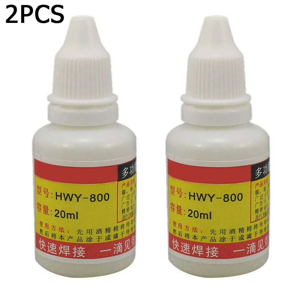 2 Bottles 20ml Stainless Steel Flux Soldering Paste Liquid Welding Solder Tool Solder Flux Welding Tools Hardware Accessories
2 Bottles 20ml Stainless Steel Flux Soldering Paste Liquid Welding Solder Tool Solder Flux Welding Tools Hardware Accessories
