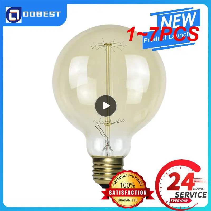 

1~7PCS Edison Bulb E27 40W 60W 80W 220V C35 ST64 T45 BT53 A60 G80 G95 G125 Filament Incandescent Light Ampoule Vintage Lamp For