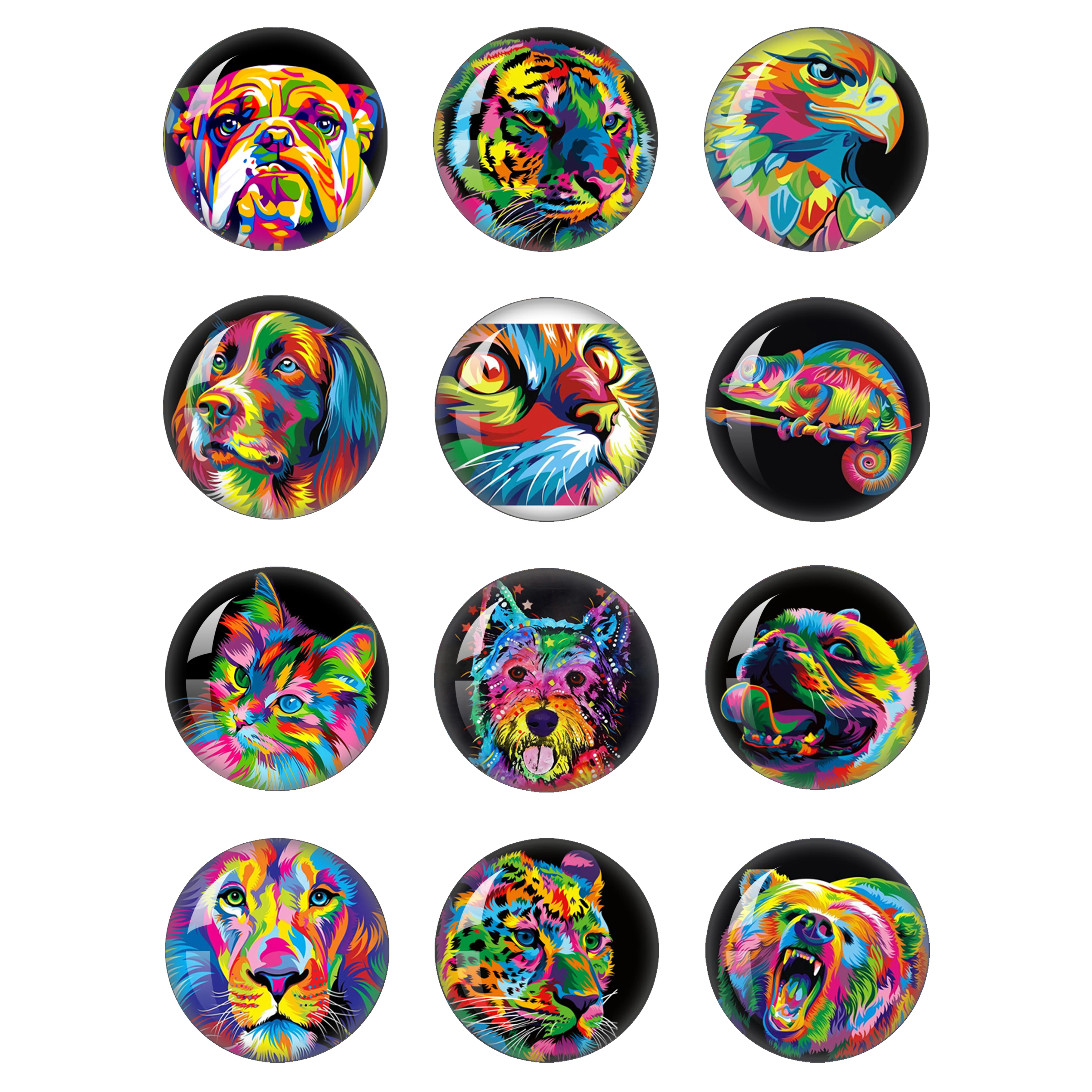 New Color Oil Painting Animals 12 Pieces Of Round Glass 12mm-40mm Pure Handmade Creative Picture Jewelry Making Findings
New Color Oil Painting Animals 12 Pieces Of Round Glass 12mm-40mm Pure Handmade Creative Picture Jewelry Making Findings