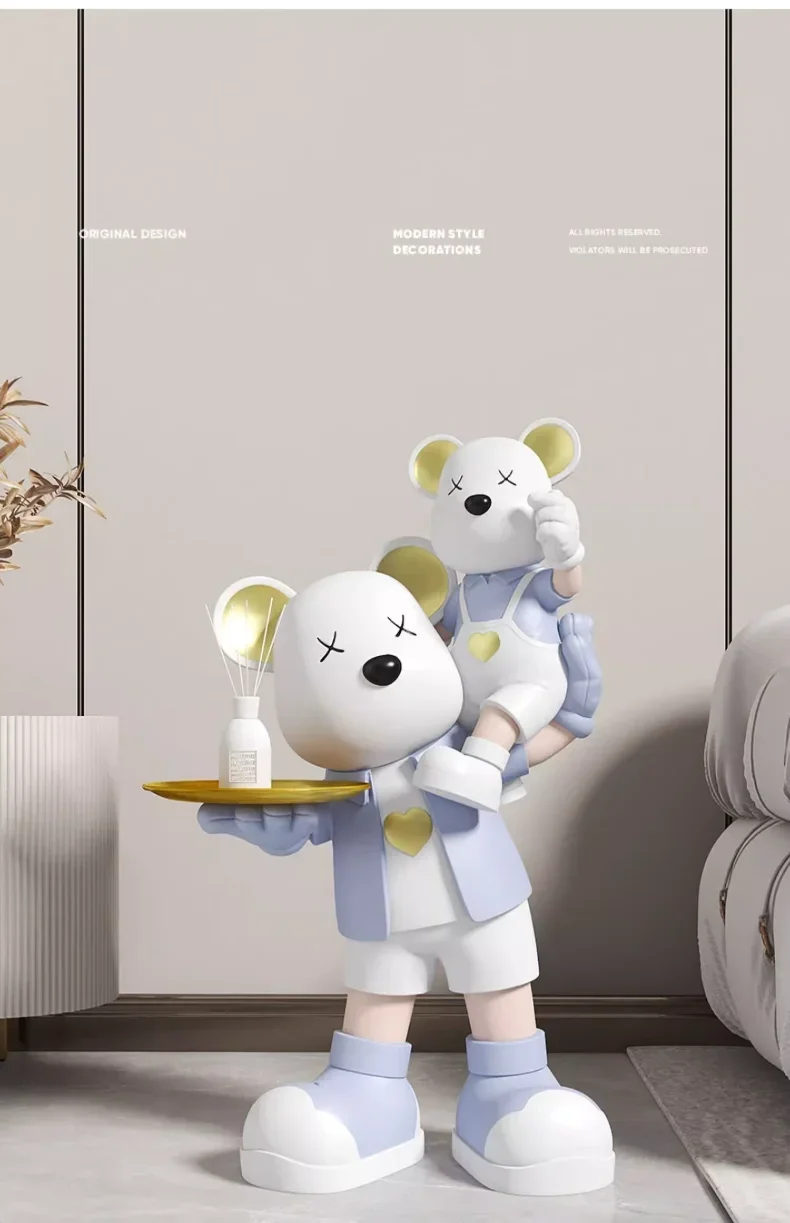 Parent-child Bear Living Room Light Luxury Decorations TV Cabinet and Sofa Large Smart Home Decorations Bluetooth Speakers Parent-child Bear Living Room Light Luxury Decorations TV Cabinet and Sofa Large Smart Home Decorations Bluetooth Speakers