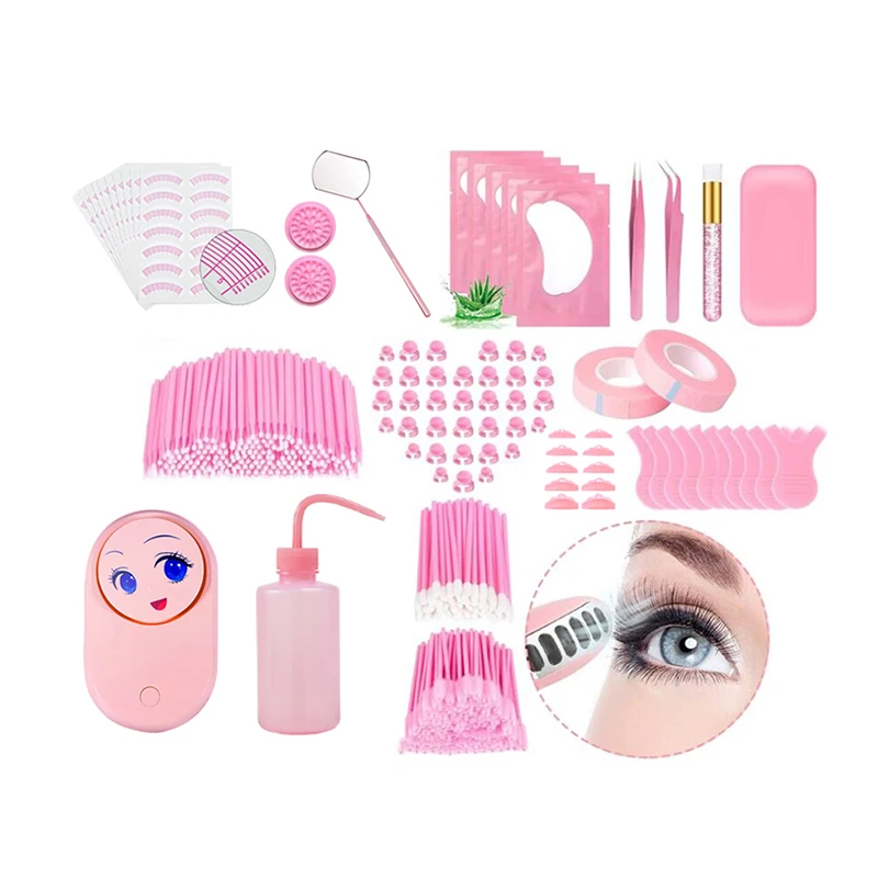 False Eyelash Extension Kit Set for Beginner Lash Brush Tweezers Glue Ring Eye Pad Eyelash Extension Supplies Lash Accessories
False Eyelash Extension Kit Set for Beginner Lash Brush Tweezers Glue Ring Eye Pad Eyelash Extension Supplies Lash Accessories