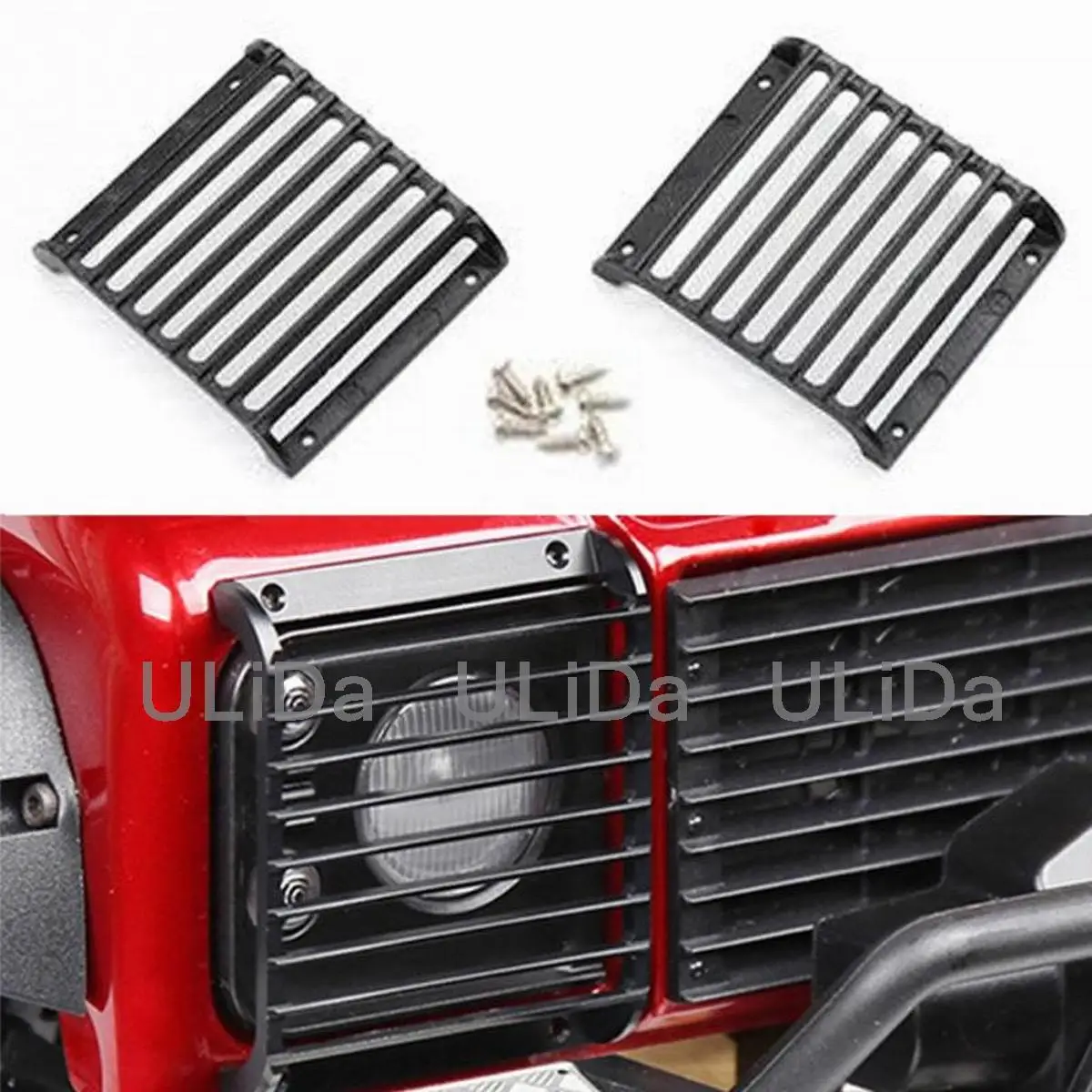 2Pcs Metal Lamp Guards Headlight Cover Guard Grille For 1/10 Rc Crawler Car Trx4 Traxxas TRX-4 Upgrade Parts
2Pcs Metal Lamp Guards Headlight Cover Guard Grille For 1/10 Rc Crawler Car Trx4 Traxxas TRX-4 Upgrade Parts