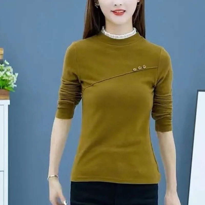 2023 New Autumn and Winter Fashion Plush Thickened One Piece Plush Warm Bottom Shirt Temperament Commuter Fit Versatile Top
2023 New Autumn and Winter Fashion Plush Thickened One Piece Plush Warm Bottom Shirt Temperament Commuter Fit Versatile Top