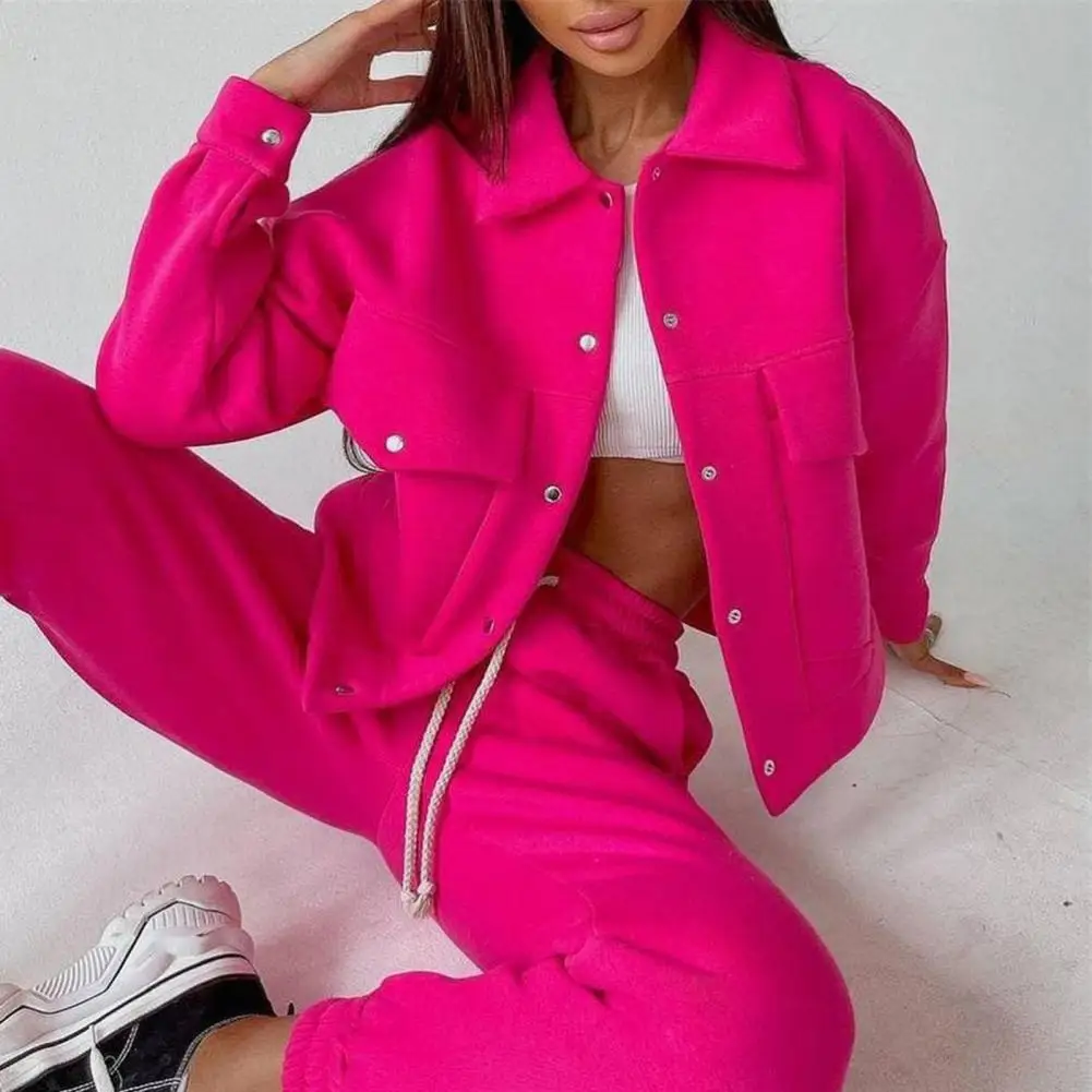 Trendy Winter Jacket Trousers Set Drawstring Women Coat Pants Set Elastic Waist Long Pants Lady Outfit Set Warm
Trendy Winter Jacket Trousers Set Drawstring Women Coat Pants Set Elastic Waist Long Pants Lady Outfit Set Warm