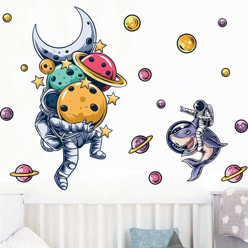 Creative Astronaut Planet Starship Wall Stickers For Home Decoration Cartoon Mural Art Diy Kids Bedroom Decals Space Posters
Creative Astronaut Planet Starship Wall Stickers For Home Decoration Cartoon Mural Art Diy Kids Bedroom Decals Space Posters