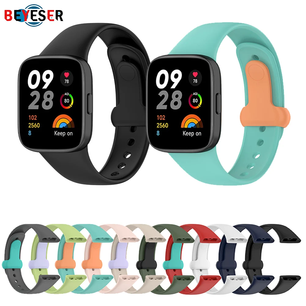 New Silicone Strap For Redmi Watch 3 Soft Rubber Buckle Replacement Band Wristband Smart Watch Fashion Bracelet Accessories
New Silicone Strap For Redmi Watch 3 Soft Rubber Buckle Replacement Band Wristband Smart Watch Fashion Bracelet Accessories