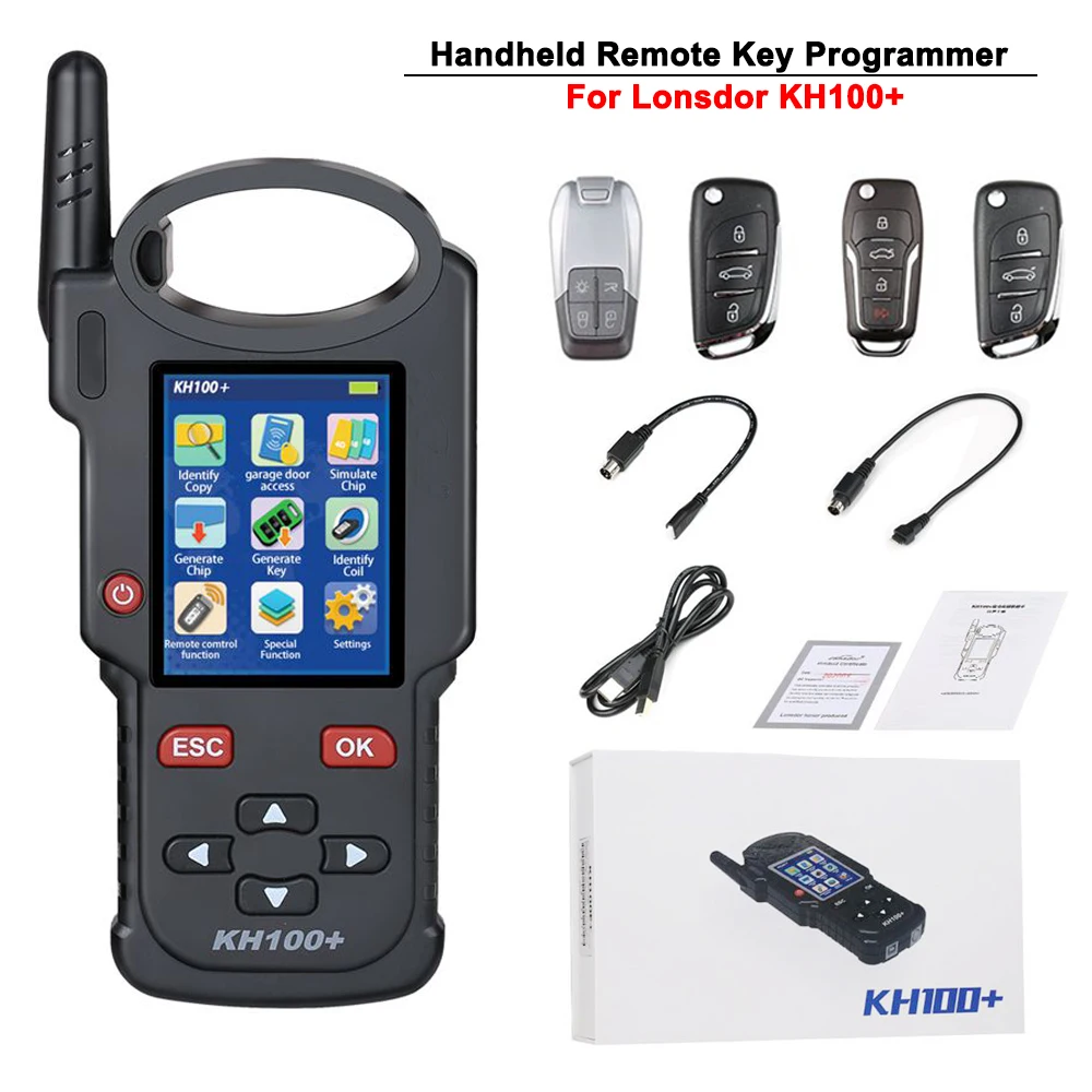 Remote Auto Key Programmer For Lonsdor KH100+ Latest Handheld Device Version Chip Identify Copy Remote Frequency Update Online
Remote Auto Key Programmer For Lonsdor KH100+ Latest Handheld Device Version Chip Identify Copy Remote Frequency Update Online