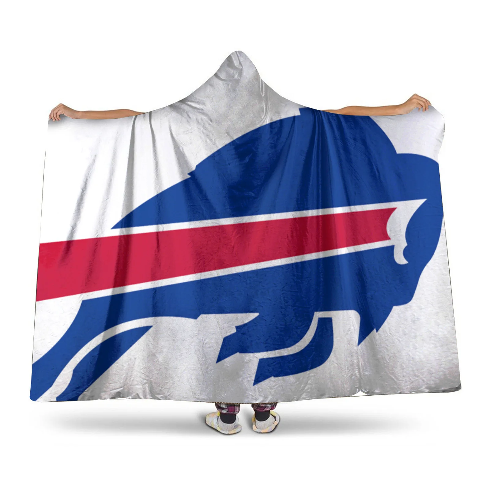 

Buffalo Bills-themed Sherpa Hat blanket, Personalized Fleece BlanketFather's Day, Mother's Day, Couple's Christmas Gift