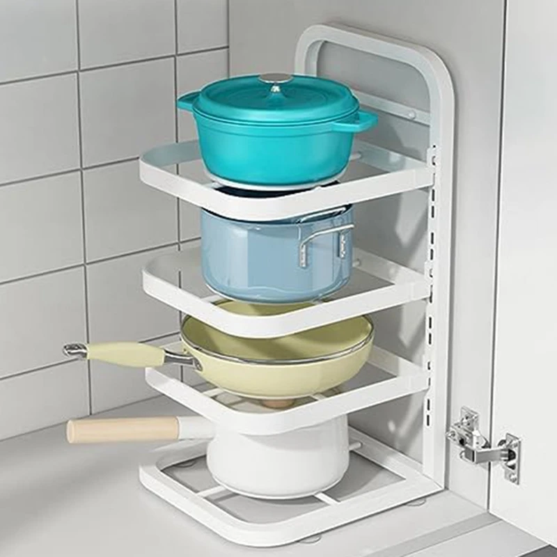 Pots And Pans Organizer Pot Rack Pan Holder For Under Cabinet Adjustable Kitchen Organizers And Storage Easy To Use White
Pots And Pans Organizer Pot Rack Pan Holder For Under Cabinet Adjustable Kitchen Organizers And Storage Easy To Use White