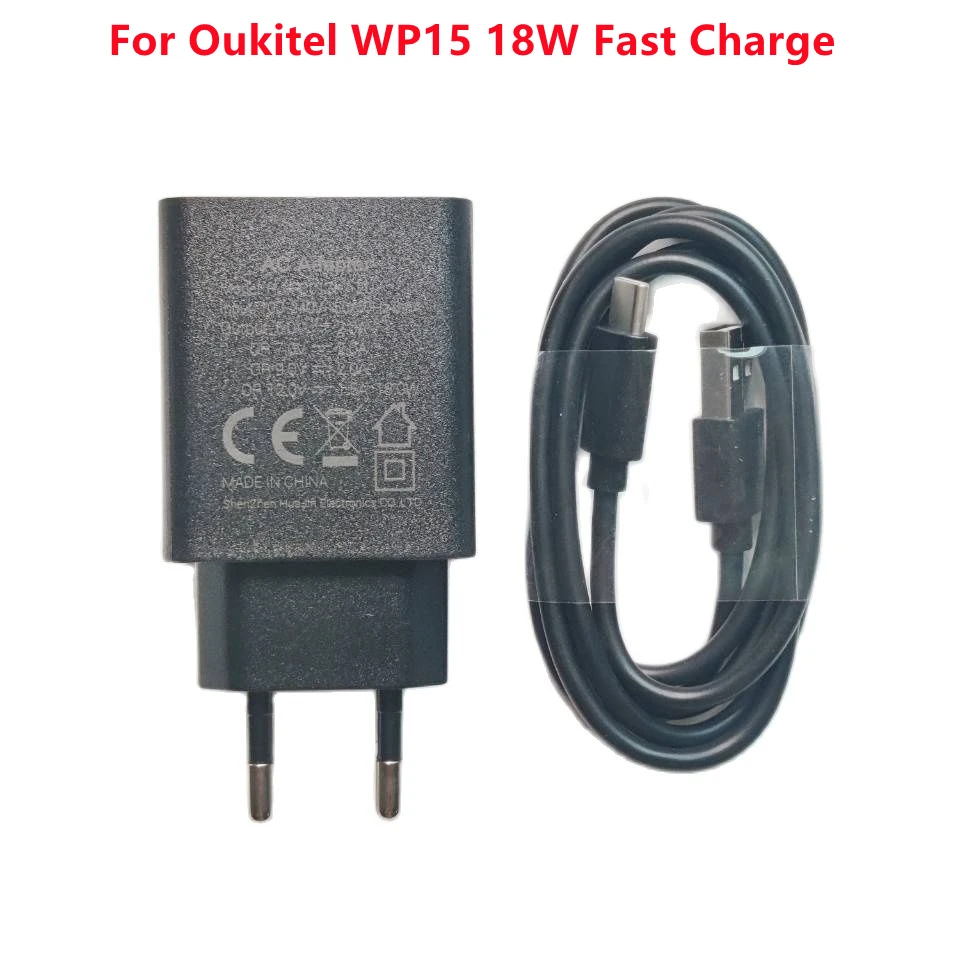 New Original 18W Fast Charger With Tpye-C Usb Data Cable EU Europe Adapter Universal Port For Oukitel WP15/WP9 Phone
New Original 18W Fast Charger With Tpye-C Usb Data Cable EU Europe Adapter Universal Port For Oukitel WP15/WP9 Phone