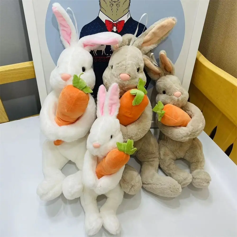 

Обнимающий плюшевый кролик в виде моркови, детская игрушка, мягкое животное, имитация мягкого кролика, кукла, реалистичный сидящий кролик, подарок для детей