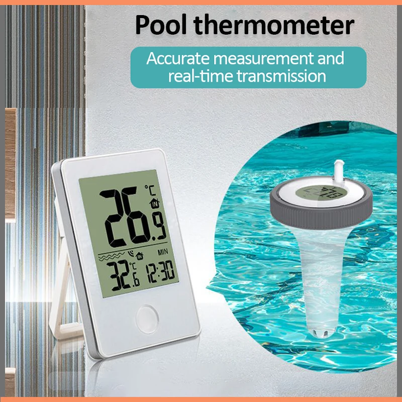 

Цифровые термометр для плавательного бассейна плавающие наружные беспроводные Термометры для бассейна, ванной, аквариума и раковины